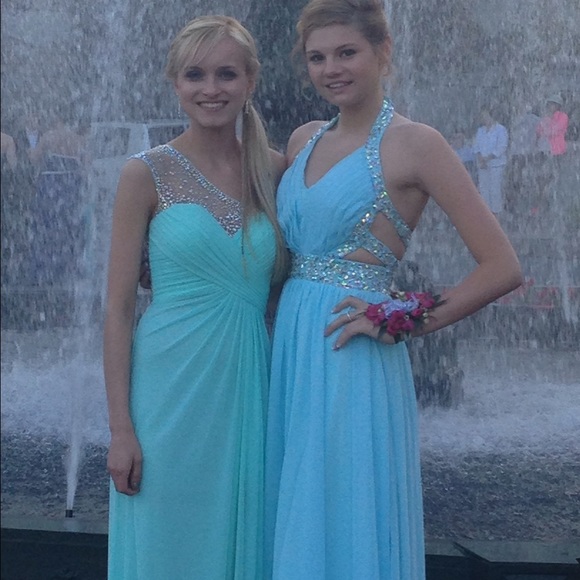 Light Blue Prom Dress - Picture 3 of 3