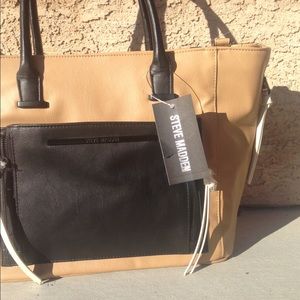 Camel Steve Madden with Black