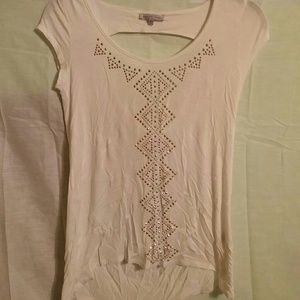 Embellished, short sleeve top