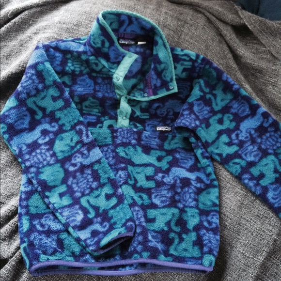 Women's Patterned Fleece Patagonia Pullover Small