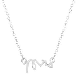 Kate Spade Style Dainty "Mrs." Necklace