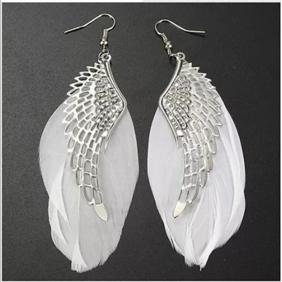 Angel feather earrings - Picture 1 of 4