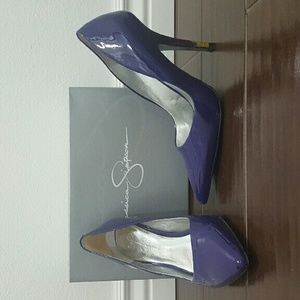 Patent purple Jessica Simpson heela