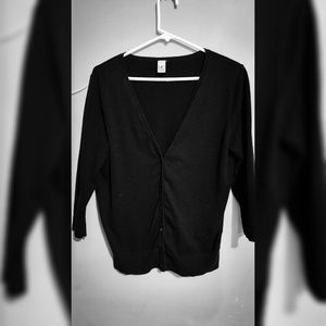 Black cardigan