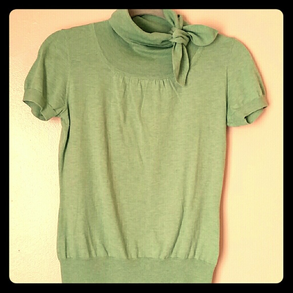DONATING SOON  Seafoam Short-sleeve Turtleneck