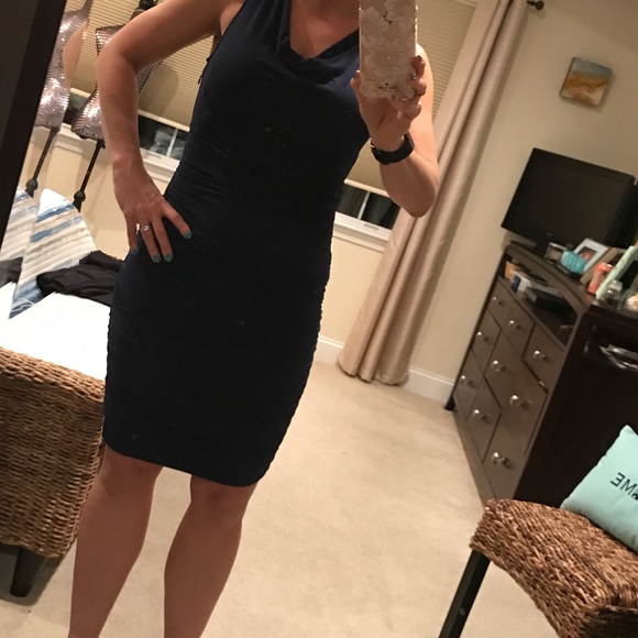 NWT Navy cocktail dress - Picture 3 of 7