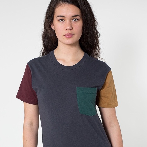 Color Block American Apparel Shirt