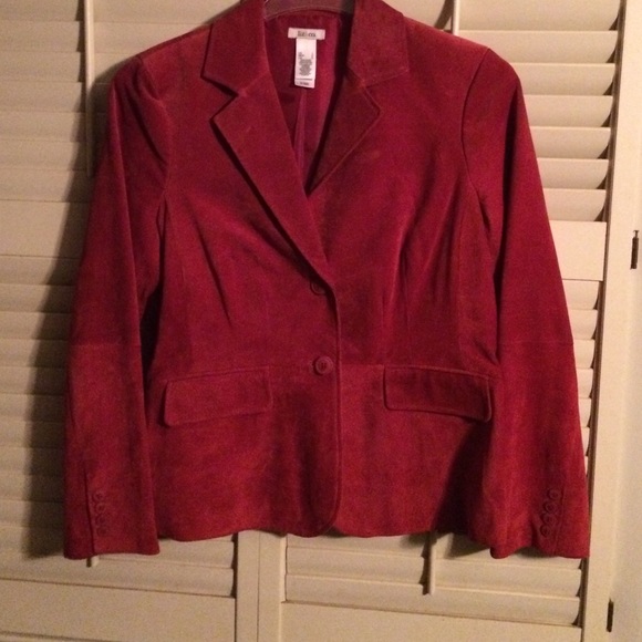 Suede blazer