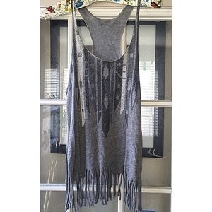 Aztec Fringe Racerback
