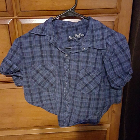 Crop top button down