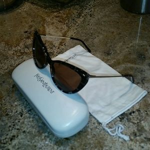 YSL Dark leopard print cateye