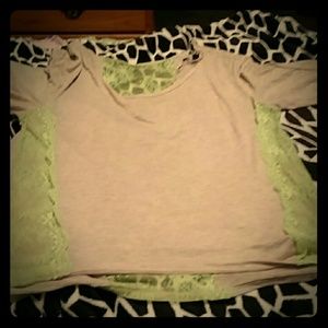 Cute American eagle half sleeve