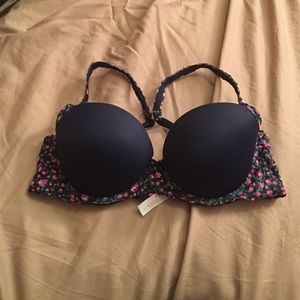 Pink push up bra