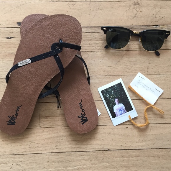 Brand new Black suede leather sandals