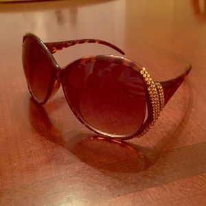 Swarovski Crystal Large Round Sunglasses