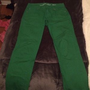 Green jeans