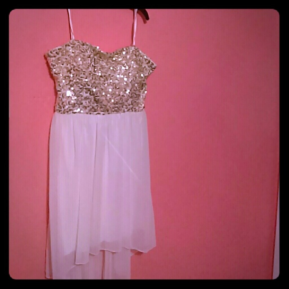 Short Shimmer Formal Dress .
