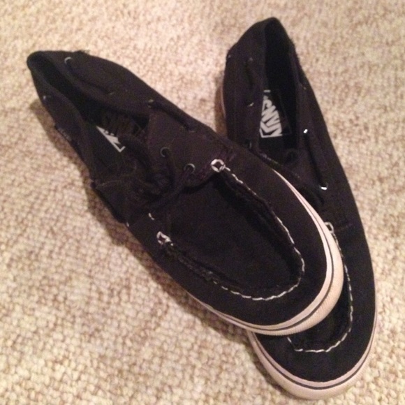Black Vans sneakers
