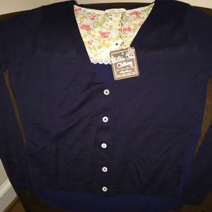 NWT Matilda Jane navy cardigan