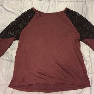 Cute lacy shouldered top