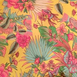 Colorful birds of paradise scarf