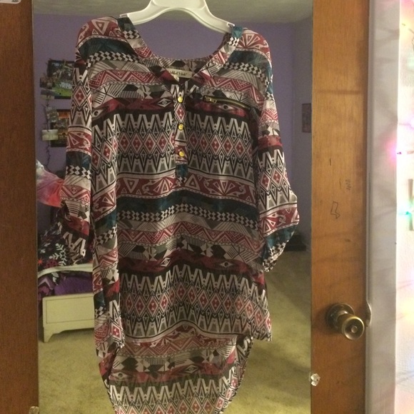 Tribal Print Blouse