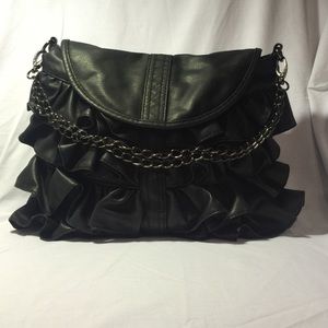 Big Buddha Ruffle Shoulder Bag