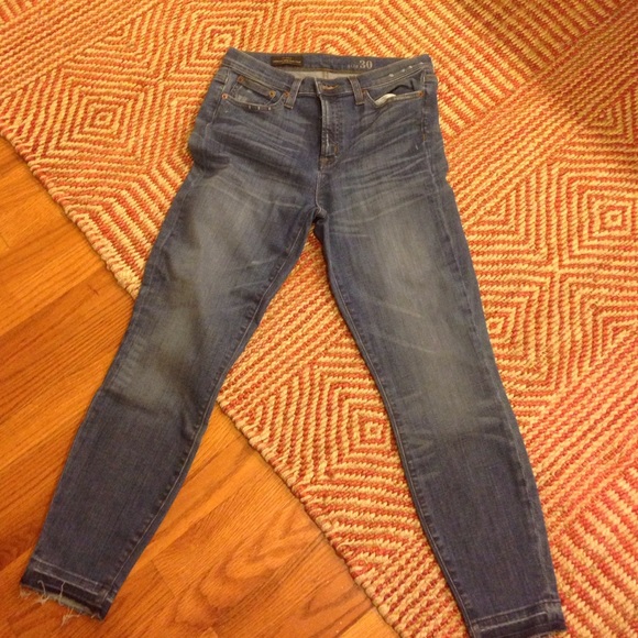 J crew lookout high rise crop skinny jeans