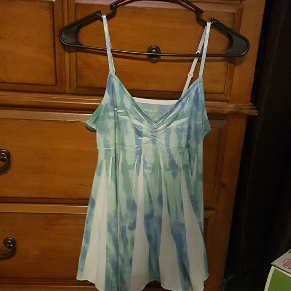Flowy blue tank top