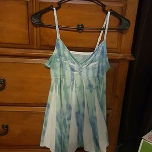 Flowy blue tank top