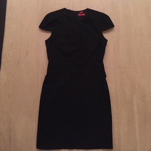 HUGO Hugo boss cap sleeve black mini dress