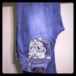 Size 28 Antique River bling jeans!