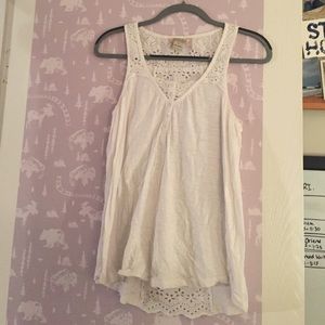 Lucky Brand Lacy Cotton Tanktop