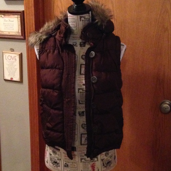 Puffy Vest with Zip Off Hood