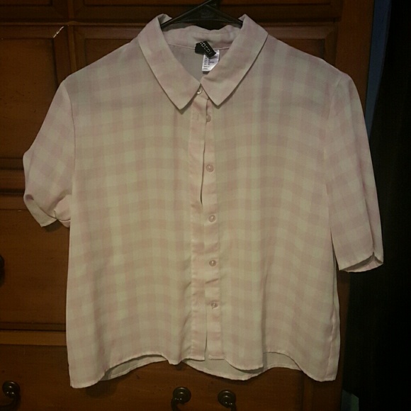 Pink button down