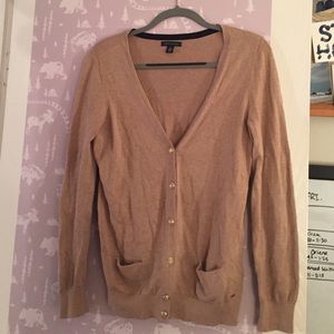 Tommy Hilfiger tan cardigan