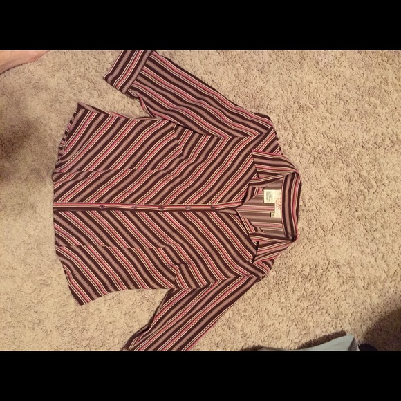 Stripped button down shirt