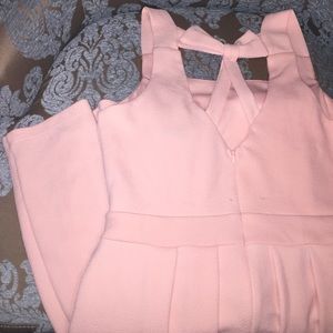 Pink bow dress.