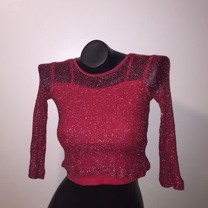 90s club raver netted top