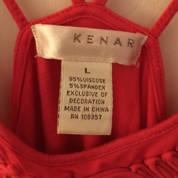 Pink Embroidered Tank π - Picture 3 of 4
