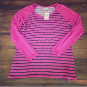 Pea In The Pod Maternity Sweater Pink-Grey Striped