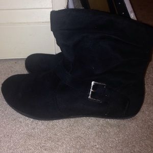 Black ankle boots