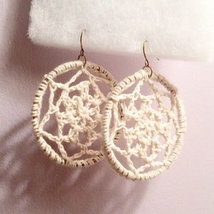 2 pairs of Crochet Circle Earrings