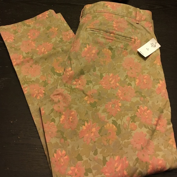 Floral khakis by GAP