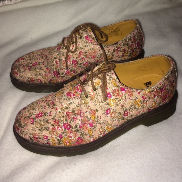 pink floral dr martens