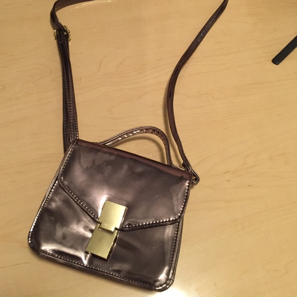ASOS Bags New Asos Gunmetal Shoulder Bag Poshmark
