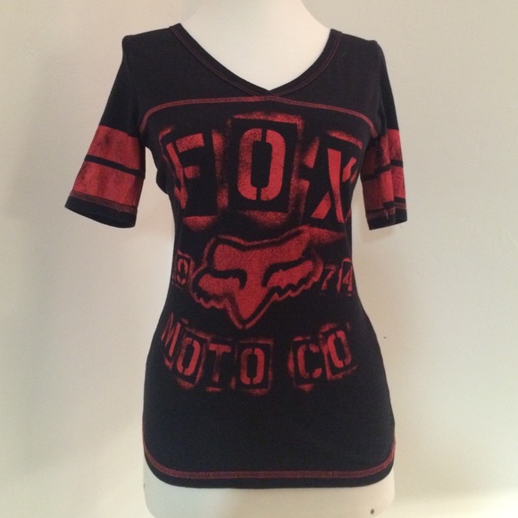 Fox Black and Red T-Shirt