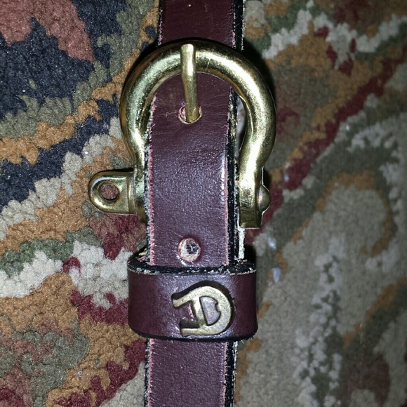 Vintage Etienne Aigner Burgandy Leather Belt size