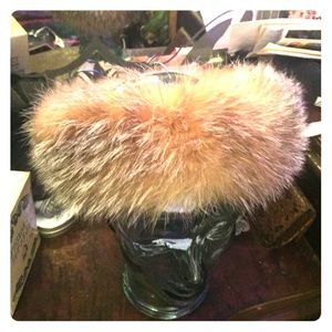 Real fox fur headband