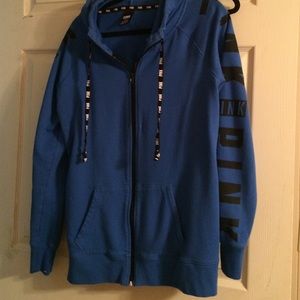 Blue PINK zip up